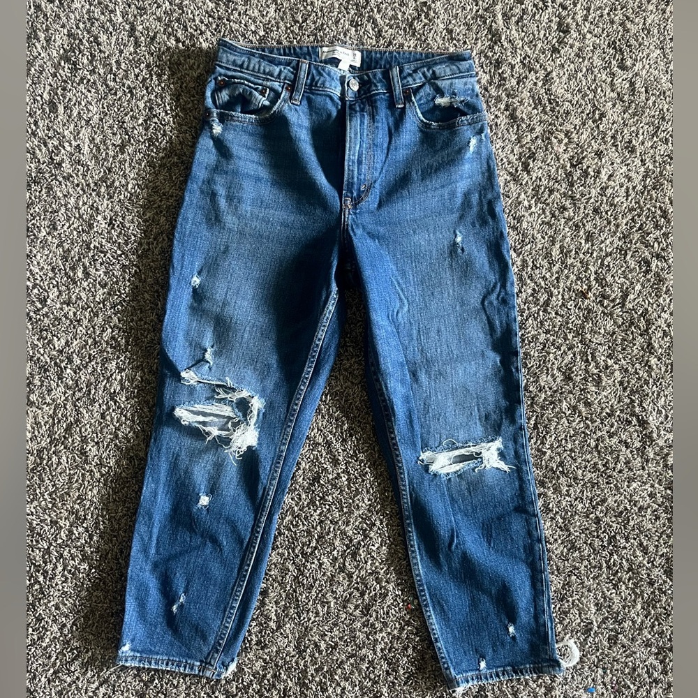 Abercrombie & Fitch The Mom High Rise Curve Love Jean